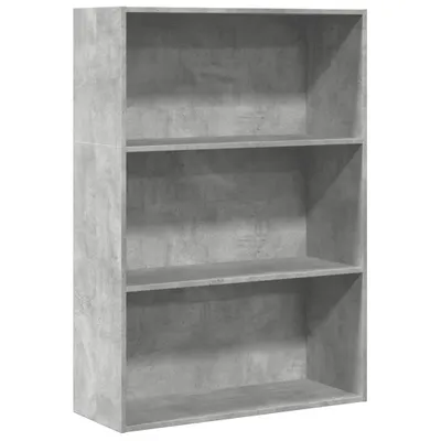 Obrázek produktu pro vidaXL Knihovna betonová šedá 80x30x114 cm materiál na bázi dřeva