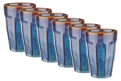 Produktbild von BUTLERS Latte Macchiato Tasse BERGAMO 6er-Set