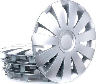Produktbild von 4x 15" Zoll Radkappen Silber Radzierblenden Radblenden STRIKE 15 LEOPLAST