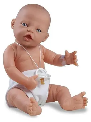 Produktbild von Die Puppenfabrik Babypuppe 45 cm Mädchen Mila Fröhlich