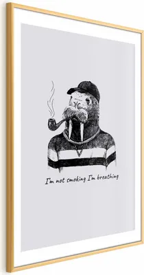 Produktbild von Posterpapier Poster - I'm Not Smoking. I'm Breathing 29.7x42 cm Tiere g-C-0140-ao-a