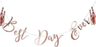 Produktbild von Märchenhochzeit Best Day Girlande 1,5m