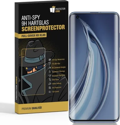 Produktbild von 1x 9H Hartglas für Xiaomi Mi 10 FULL CURVED Privacy ANTI-SPY Panzerfolie Displayschutz HD Schutzfolie Schutzglas Panzerglas Blickschutz