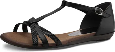 Produktbild von Tamaris Damen Sandalen Leder, schwarz, 38