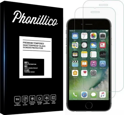 Image de Verre trempé pour iPhone SE 2022 / iPhone SE 2020 [2 pièces] Film de protection d'écran anti-rayures verre résistant Phonillico®