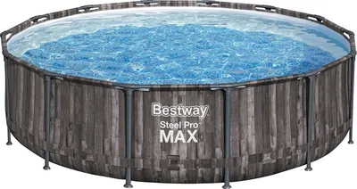Produktbild von Bestway 5614Z / 23, 13030 l, Gerahmter Pool, Leiter, Holz, 47,6 kg