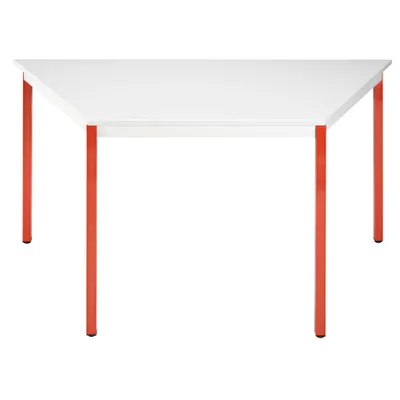 Produktbild von SODEMATUB Mehrzwecktisch lichtgrau, rot Trapezform, Vierkantrohr rot, 70,0/140,0 x 70,0 x 74,0 cm