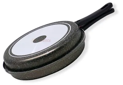 Omelettpfanne 28 cm, antihaftbeschichtet, Aluminium, abnehmbarer Griff
