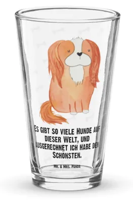 Produktbild von Mr. & Mrs. Panda Longdrinkglas Hund Cavalier King Charles Spaniel - Transparent - Geschenk, Sprüche, Trinkglas, Tumbler, Cocktailglas, Bester, Spruch, Bierglas, Glas
