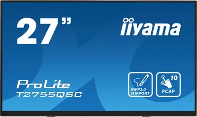 Zdjęcie produktu dla IIYAMA 68.4cm (27")   T2755QSC-B1 16:9  M-Touch HDMI+DP IPS retail