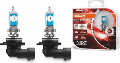 Produktbild von Osram Night Breaker Laser HB4 Halogenlampe +110% 9006NL-HCB 12V 51W 2 Stücke.