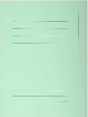 Produktbild von Exacompta Pack 50 Aktenmappen, + 3 Klappen, Index, A4, Hellgrün, 235004E