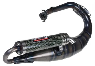 Obrázok produktu pre Výfukový systém Giannelli Reverse s homologáciou (ABE) pre skúter Peugeot Speedfight 2 50 LC s vodným chladením