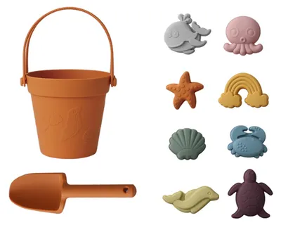 Produktbild von Strandspielzeug Set, 8-teilig, bunt, für Kinder, Sandspielzeug
