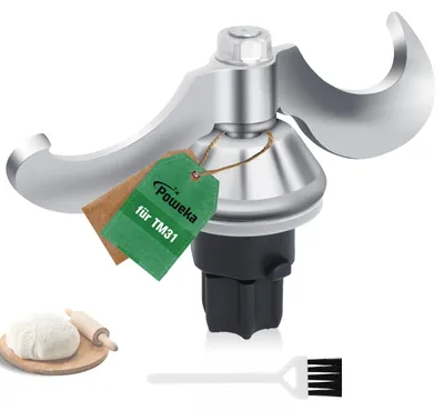 Knetmesser für Thermomix TM31, Edelstahl, 12,5 cm