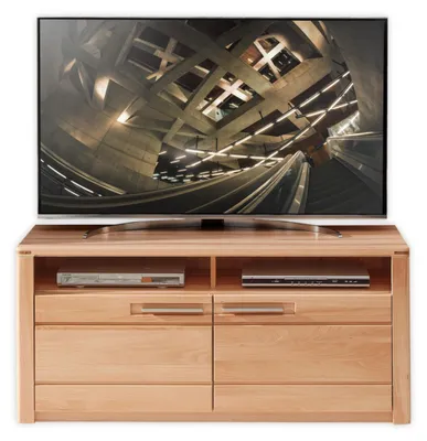 Immagine prodotto di Mobile TV >Nature One< 2 ante, 2 scomparti, in legno massiccio di faggio - 131x58x45cm (L/A/D)