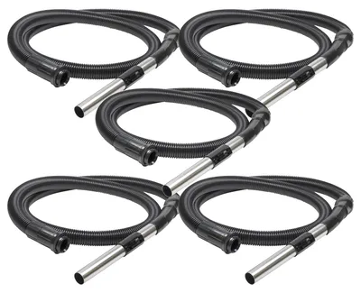 Produktbild von vhbw 5x Ersatz Schlauch kompatibel mit Electrolux D 730 - D 738, D 711, D 720 - D 725, D 748 Staubsauger - 2,41 m, Handgriff, 32mm Rundanschluss