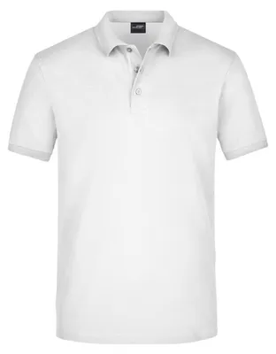 Produktbild von James and Nicholson - Poloshirt Elastisch für Herren LT2581 (S) (Weiß)
