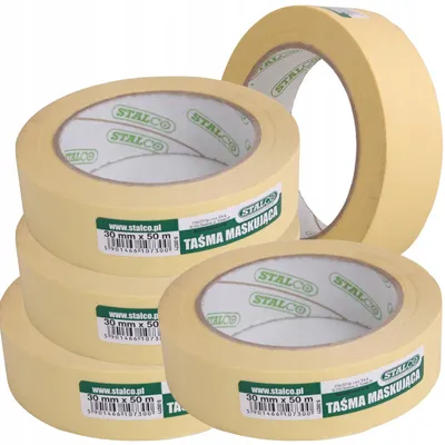 Produktbild von Stalco Papier Malertape 30mmx50m Abdeckband 5er-Set