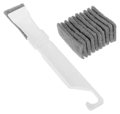 Produktbild von Reinigungsbürsten-Set mit Fugenbürste, Eckenbürste und Schaber für Bad, Küche und Fliesenfugen