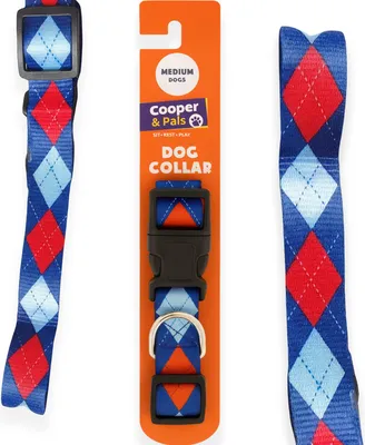 Produktbild von Stoffhalsband für kleine Hunde, Welpen, Hündinnen, blau