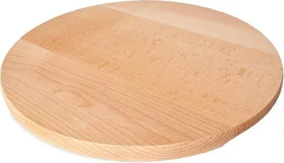 Produktbild von Rutschfestes Serviertablett aus Holz, auch als Pizzateller verwendbar, 30 cm Ø