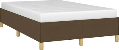 Obrázek produktu pro vidaXL Rám postele bez matrace tmavě hnědý 120x190 cm látka