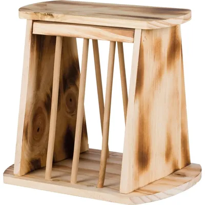 Productafbeelding van Hooiruif Hooirek Hooivoerder - 35 x 25 x 27 cm - Gevlamd hout