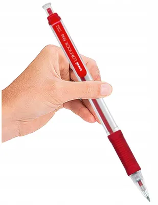 Produktbild von UNI Kugelschreiber Rot mit Ersatzmiene Langlebig
