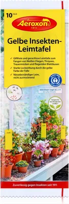 Produktbild von Aeroxon Gelbe Insekten-Leimtafel 10 Stk. - Fliegenfalle uvm. (1er Pack)
