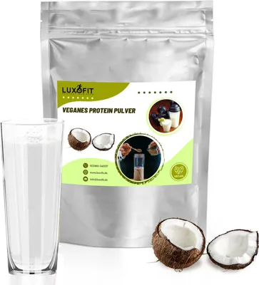 Produktbild von Kokosmilch Nuss Veganes Protein Eiweiß Pulver Zuckerfrei 200 g