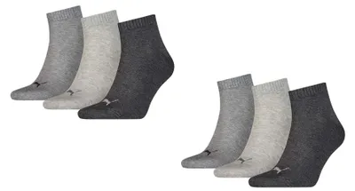 Obrázok produktu pre Puma Quarter Socken 6-pack, melírované: veľkosť 43-46