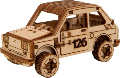 Image de Wooden.City Kit de construction modèle voiture rallye or 87 pièces Jouet en bois
