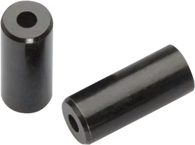 Produktbild von Jagwire BOT115-4H End caps Open, 4mm Shift, brass, black (50pcs)