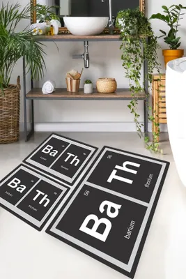 Immagine prodotto di Mijolnir, Barium, set tappetino da bagno (3 pezzi), multicolore, 100% POLIESTERE, 50 x 60 cm