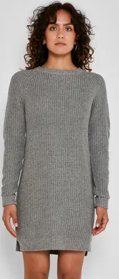 Produktbild von NOISY MAY Damen Langarm Strickkleid Midi Dress Party Jumper NMSIESTA | S