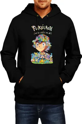 Produktbild von Herren Kapuzenpullover Japan Manga Anime Comics Pokemon 019, Man XL / Schwarz