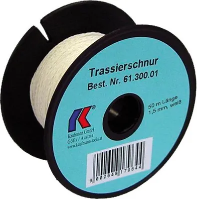 Produktbild von KAUFMANN Trassierschnur weiß, leicht dehnbar, ø 1,5 mm Länge 50 m