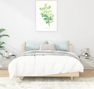 Produktbild von vidaXL Nachttische 2 Stk. Grau Sonoma 40x39x40 cm