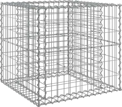 Obrázek produktu pro vidaXL Koš na gabion stříbrný 70x70x65 cm pozinkované železo