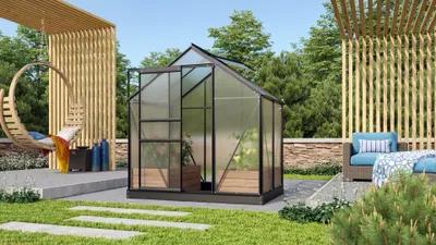 Produktbild von Vitavia Gewächshaus "Venus 2500" schwarz 2,5 m² 6 mm HKP