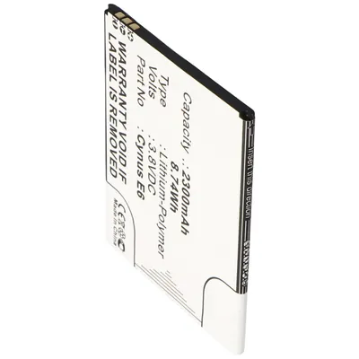 Zdjęcie produktu dla Bateria odpowiednia dla Mobistel Cynus E6, Li-Polymer, 3,8V, 2300mAh, 8,7Wh
