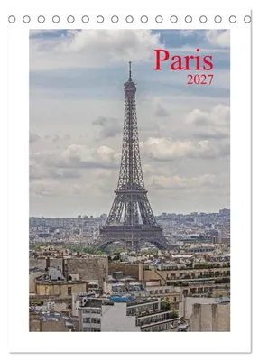 Produktbild von Paris (Tischkalender 2027 DIN A5 hoch), CALVENDO Monatskalender