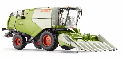 Produktbild von Wiking 1:32 Claas Tucano 570 Mähdrescher mit Maisvorsatz Conspeed 8-75 077818
