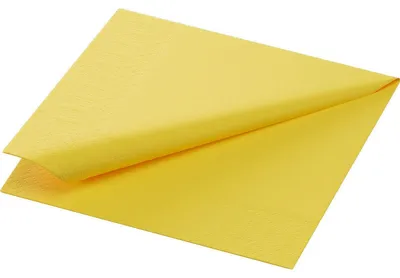 Produktbild von 8x Zelltuchservietten 24 x 24 cm 3-lagig 1/4 Falz gelb | Packung (250 Stück)