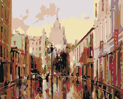 Produktbild von Zuty - Malen nach Zahlen - AUF DEM STADTPLATZ, 40x50 cm, ohne Keilrahmen