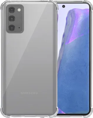 Immagine prodotto di Smartphonica Custodia per telefono adatta a Samsung Galaxy Note 20 trasparente antiurto - Custodia Backcover antiurto in TPU SIlicone con paraurti trasparente