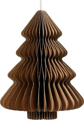 Produktbild von Rustikaler Dekorationsbaum aus leichtem Papier, braun, 20 cm
