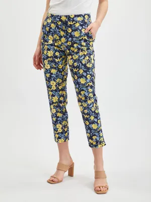 Produktbild von Orsay Gelb-blaue Damen-Shorts mit Blumenmuster 356248520000__36