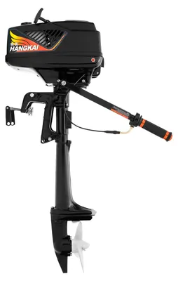 Produktbild von Außenborder Bootsmotor - 2-Takt 3,6 PS Motor - Komplettset - Leichtgewicht - Kraftstoffsparend - Schnell für Wassertransport - Schwarz